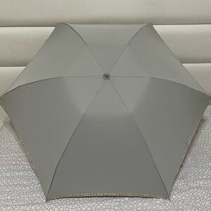 Fendi Light Gray Designer Folding Umbrella